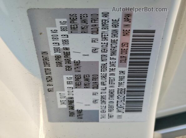 JM1DKFD79J0318688 2018 MAZDA CX-3 White Widok wnętrza 360 stopni