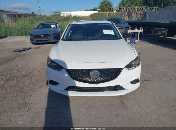 JM1GJ1T59G1483615 2016 MAZDA 6 White Widok z przodu