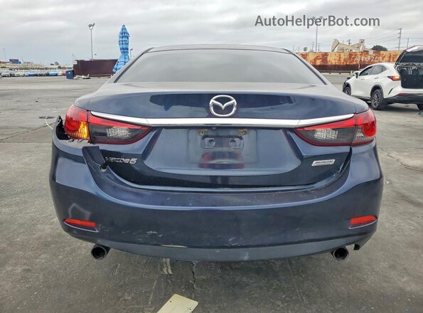 JM1GJ1U50G1437296 2016 MAZDA 6 Blue Հետևի տեսք