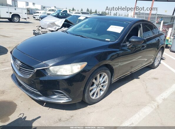 JM1GJ1U54G1408237 2016 MAZDA 6 Black Przód lewy