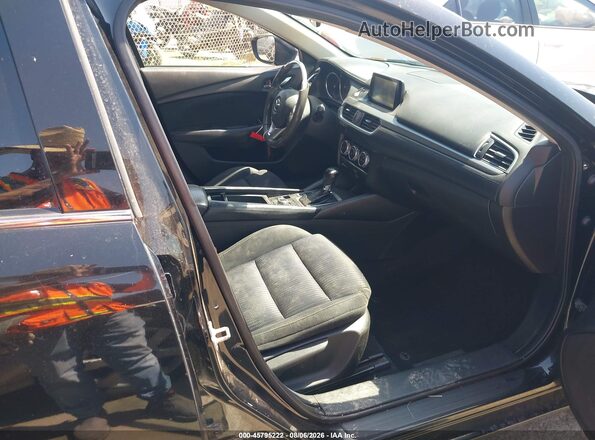 JM1GJ1U54G1408237 2016 MAZDA 6 Black Widok wnętrza z przodu