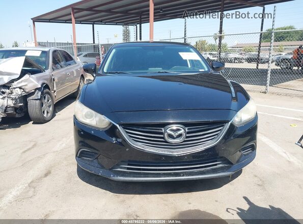 JM1GJ1U54G1408237 2016 MAZDA 6 Black Widok wnętrza z tyłu