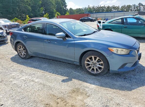 JM1GJ1U58G1410167 2016 MAZDA 6 Blue Delantero derecho