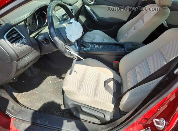 JM1GJ1U5XG1451321 2016 MAZDA 6 Red Vista interior delantera