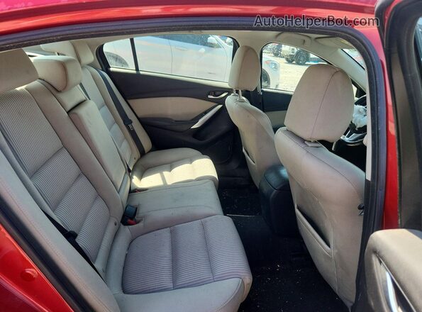 JM1GJ1U5XG1451321 2016 MAZDA 6 Red Vista de los asientos traseros