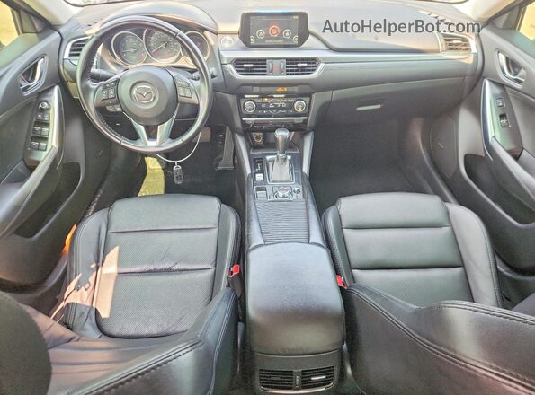 JM1GJ1V50G1424059 2016 MAZDA 6 Blue წინა პანელის ხედი