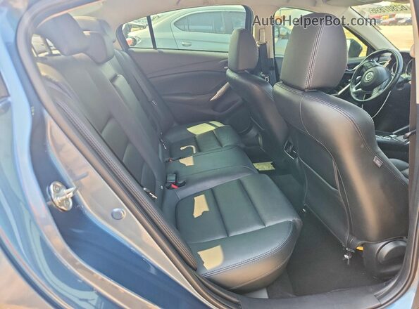 JM1GJ1V50G1424059 2016 MAZDA 6 Blue უკანა სავარძლების ხედი
