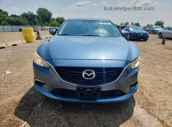 JM1GJ1V50G1424059 2016 MAZDA 6 Blue წინა ხედი