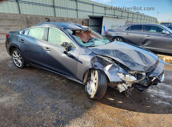 JM1GJ1V54G1483969 2016 MAZDA 6 Charcoal Przód prawy