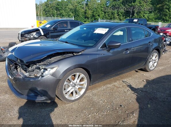 JM1GJ1V58G1461358 2016 MAZDA 6 Черный Передняя левая четверть