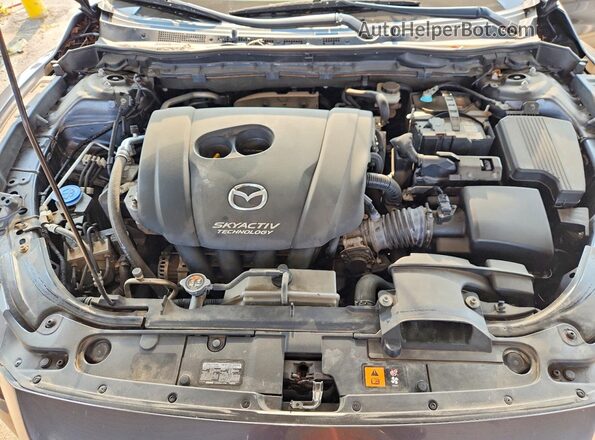 JM1GJ1V59G1454855 2016 MAZDA 6 Gray Вид задньої частини салону