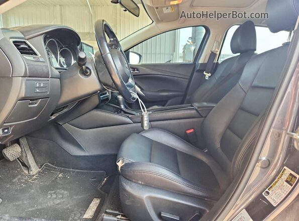 JM1GJ1V59G1454855 2016 MAZDA 6 Gray Вид салону спереду