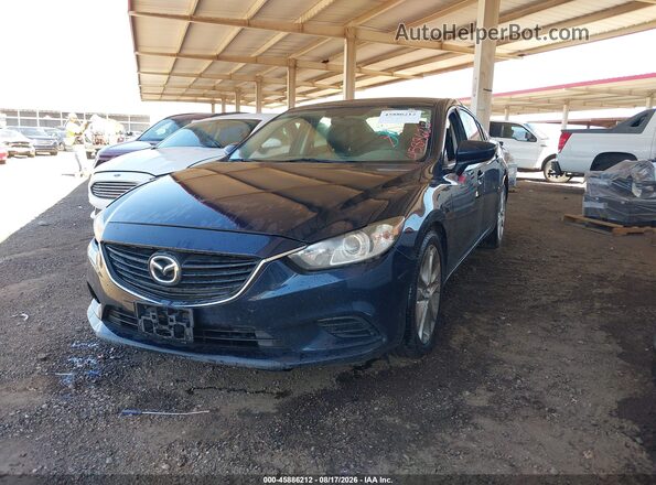 JM1GJ1V5XG1423274 2016 MAZDA 6 Blue წინა მარცხენა ხედი სამი მეოთხედიდან