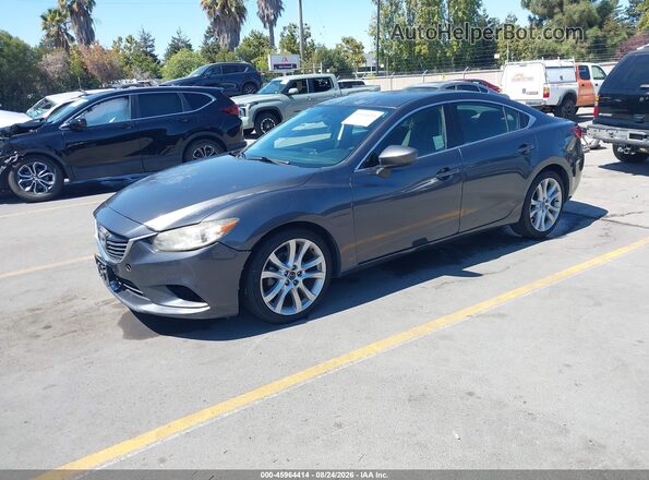 JM1GJ1V5XG1444030 2016 MAZDA 6 Gray წინა მარცხენა ხედი სამი მეოთხედიდან