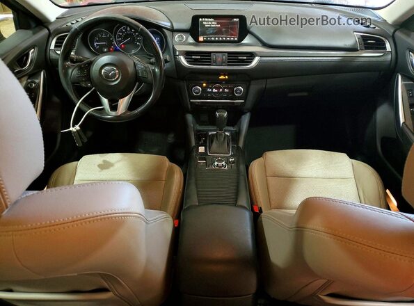 JM1GJ1V5XG1452726 2016 MAZDA 6 Red Widok deski rozdzielczej