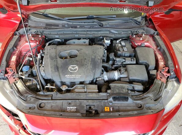 JM1GJ1V5XG1452726 2016 MAZDA 6 Red Widok wnętrza z tyłu