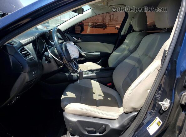 JM1GJ1V5XG1461619 2016 MAZDA 6 Blue Vista interior delantera