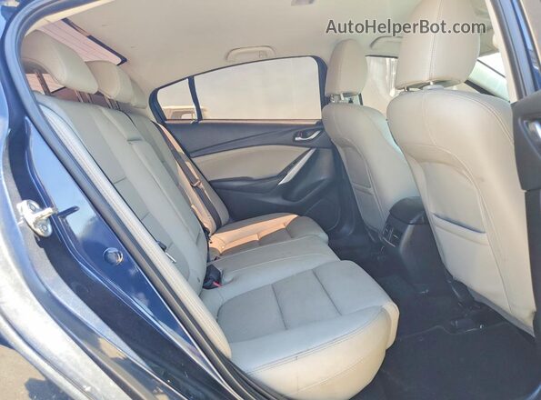 JM1GJ1V5XG1461619 2016 MAZDA 6 Blue Vista de los asientos traseros