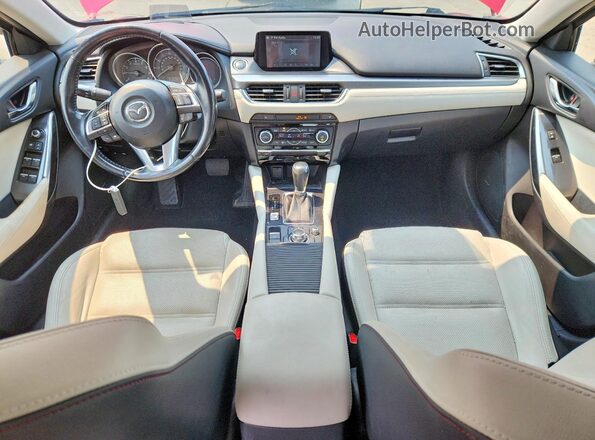 JM1GJ1W50G1409267 2016 MAZDA 6 Red Dashboard view