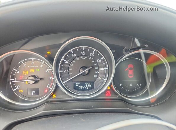 JM1GJ1W52G1458258 2016 MAZDA 6 White Вид щитка приладів