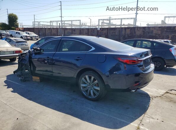 JM1GL1TY5J1318267 2018 MAZDA 6 Синий Задняя левая четверть