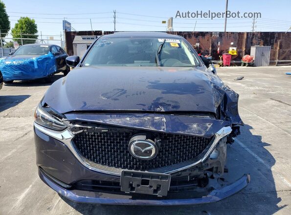 JM1GL1TY5J1318267 2018 MAZDA 6 Синий Вид спереди
