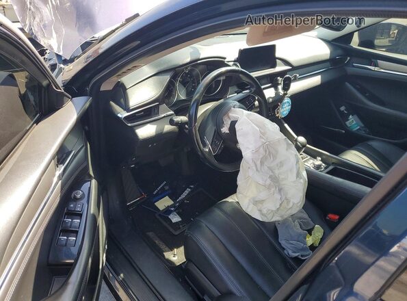 JM1GL1TY5J1318267 2018 MAZDA 6 Синий Вид панели приборов