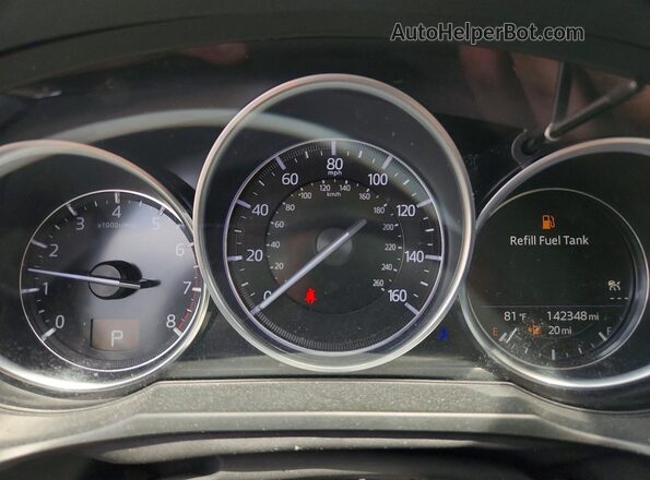 JM1GL1TY9J1300760 2018 MAZDA 6 Gray Սարքավորումների վահանակի տեսք