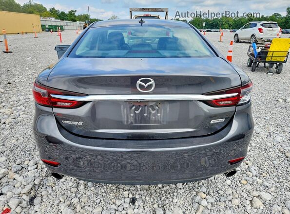 JM1GL1TY9J1300760 2018 MAZDA 6 Gray Հետևի տեսք