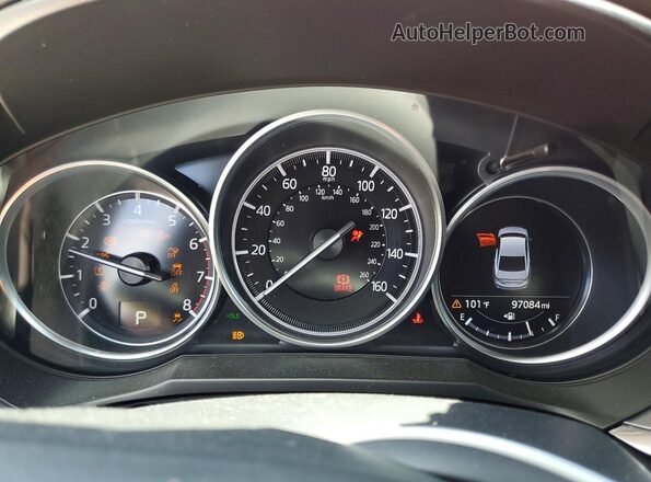 JM1GL1TY9J1321933 2018 MAZDA 6 Red ხელსაწყოთა პანელის ხედი