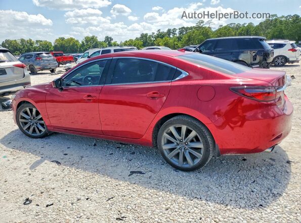 JM1GL1TY9J1321933 2018 MAZDA 6 Red უკანა მარცხენა