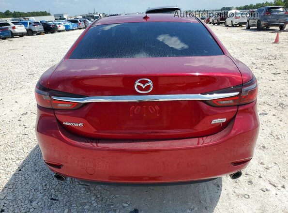 JM1GL1TY9J1321933 2018 MAZDA 6 Red უკანა ხედი