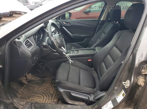 JM1GL1U53H1150000 2017 MAZDA 6 Gray Widok wnętrza z przodu