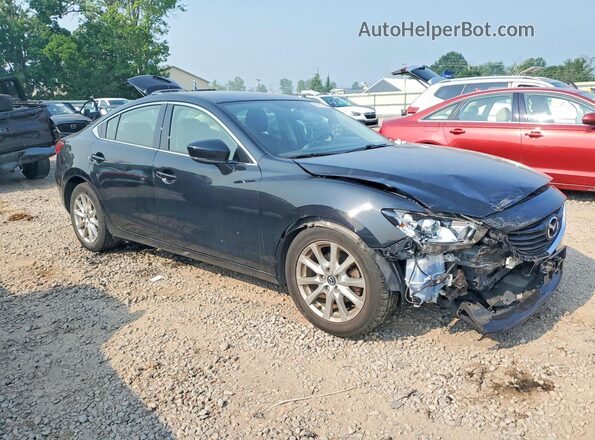 JM1GL1U54H1125400 2017 MAZDA 6 Черный Передняя правая четверть