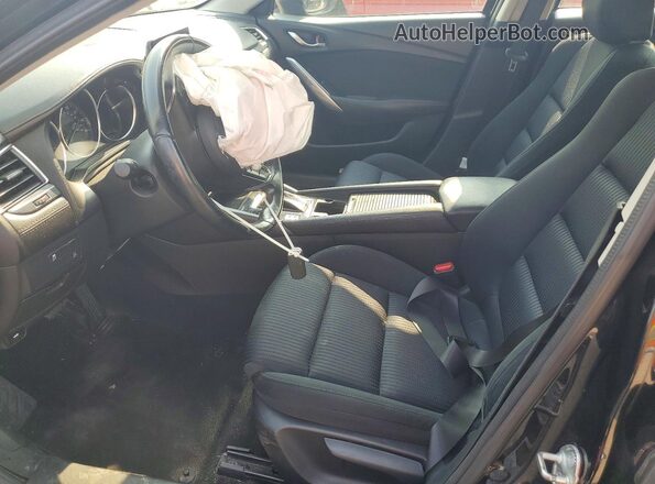 JM1GL1U54H1125400 2017 MAZDA 6 Черный Вид салона спереди