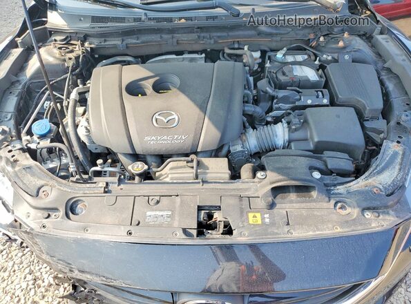 JM1GL1U54H1125400 2017 MAZDA 6 Черный Вид задней части салона