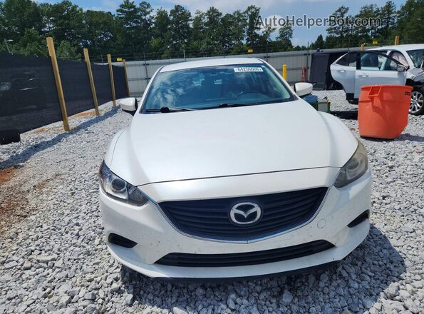 JM1GL1U56H1125382 2017 MAZDA 6 White Դիմացի տեսք