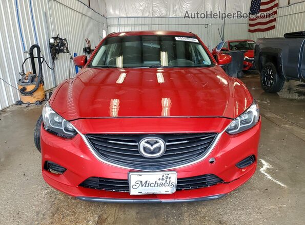 JM1GL1U57H1102869 2017 MAZDA 6 Red Front view