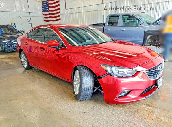 JM1GL1U57H1102869 2017 MAZDA 6 Red Front right