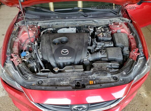 JM1GL1U57H1102869 2017 MAZDA 6 Red Rear interior view