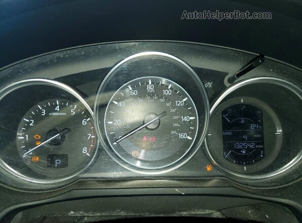 JM1GL1U57H1102869 2017 MAZDA 6 Red Instrument cluster view