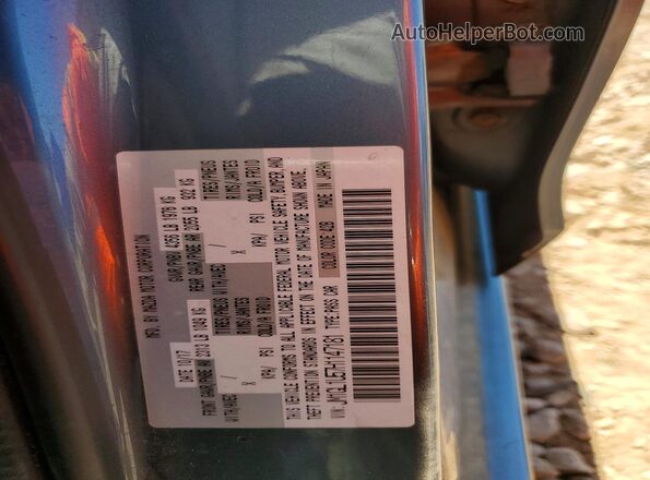 JM1GL1U57H1147181 2017 MAZDA 6 Blue VIN კოდის სტიკერის ხედი