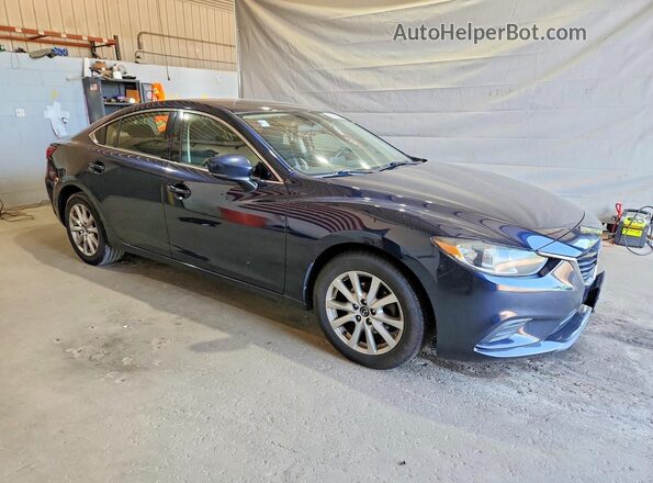 JM1GL1U57H1152817 2017 MAZDA 6 Синий Передняя правая четверть
