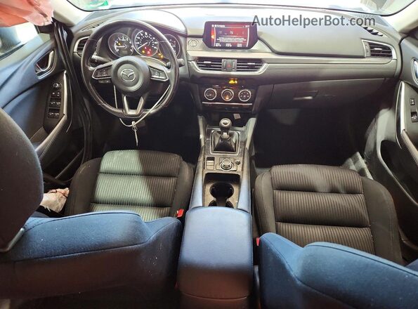 JM1GL1U57H1152817 2017 MAZDA 6 Синий Вид панели приборов