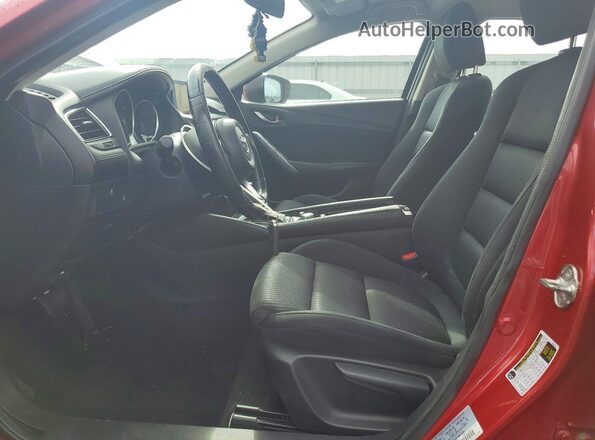 JM1GL1U58H1131104 2017 MAZDA 6 Красный Вид салона спереди