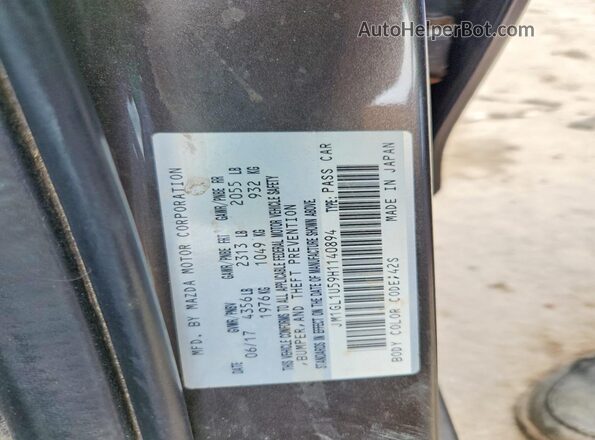 JM1GL1U59H1140894 2017 MAZDA 6 Gray VIN sticker view