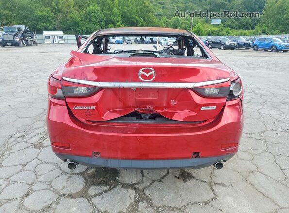 JM1GL1U5XH1149748 2017 MAZDA 6 Red Вид ззаду