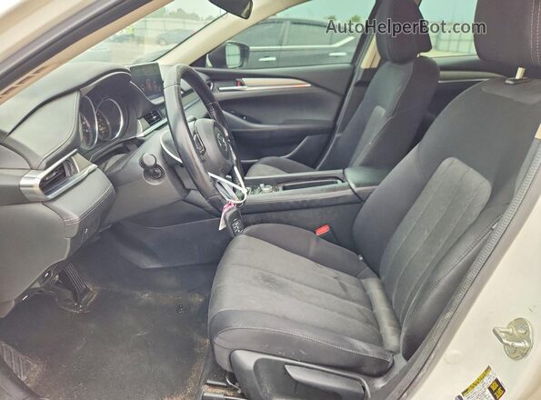 JM1GL1UM1J1304944 2018 MAZDA 6 White წინა სალონის ხედი