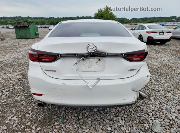 JM1GL1UM1J1304944 2018 MAZDA 6 White უკანა ხედი
