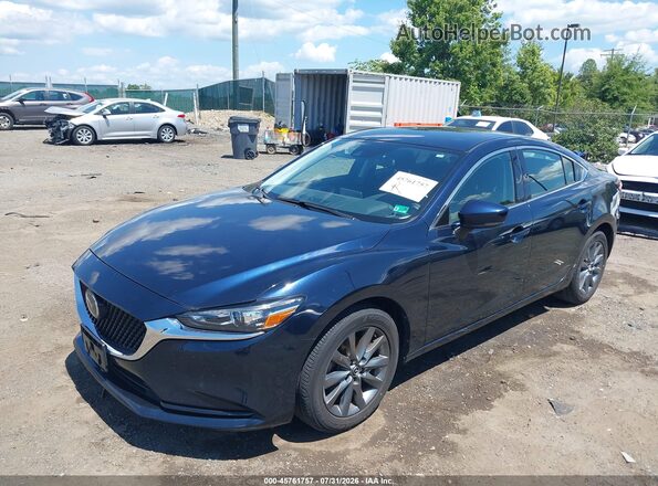 JM1GL1UM2K1510632 2019 MAZDA 6 Blue Առջևի ձախ երեք քառորդ տեսարան